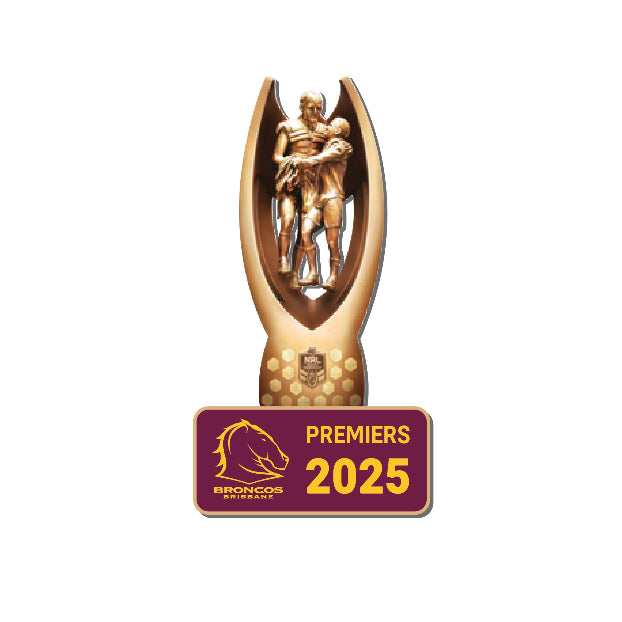 *PRE ORDER 17/11* Brisbane Broncos 2025 Premiers Pin - Trophy