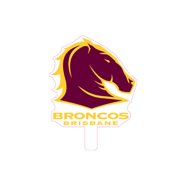 Brisbane Broncos NRL Logo Cutouts - SMALL