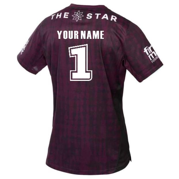 Brisbane Broncos 2025 Mens Players Training Shirt - Maroon