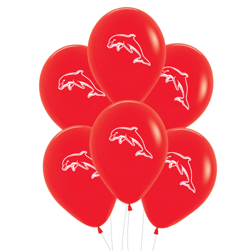 Dolphins Balloons - 6pk