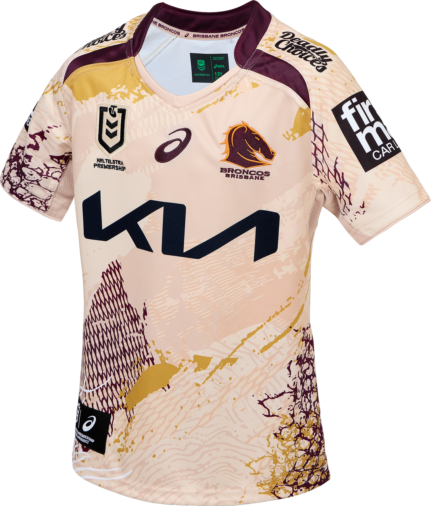 Brisbane Broncos 2025 Kids Indigenous Jersey