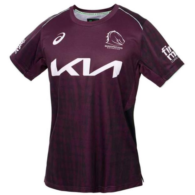 Brisbane Broncos 2025 Mens Training Shirt - Maroon Front 100% polyester
Fully sublimated
Sizes S - 5XL