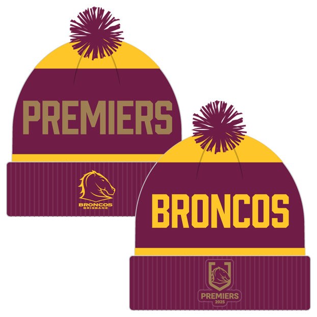 *PRE ORDER 3/11* Brisbane Broncos 2025 Premiers Beanie