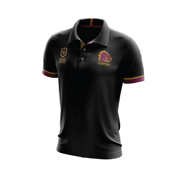 *PRE ORDER 8/12* Brisbane Broncos 2025 Premiers Polo - Black