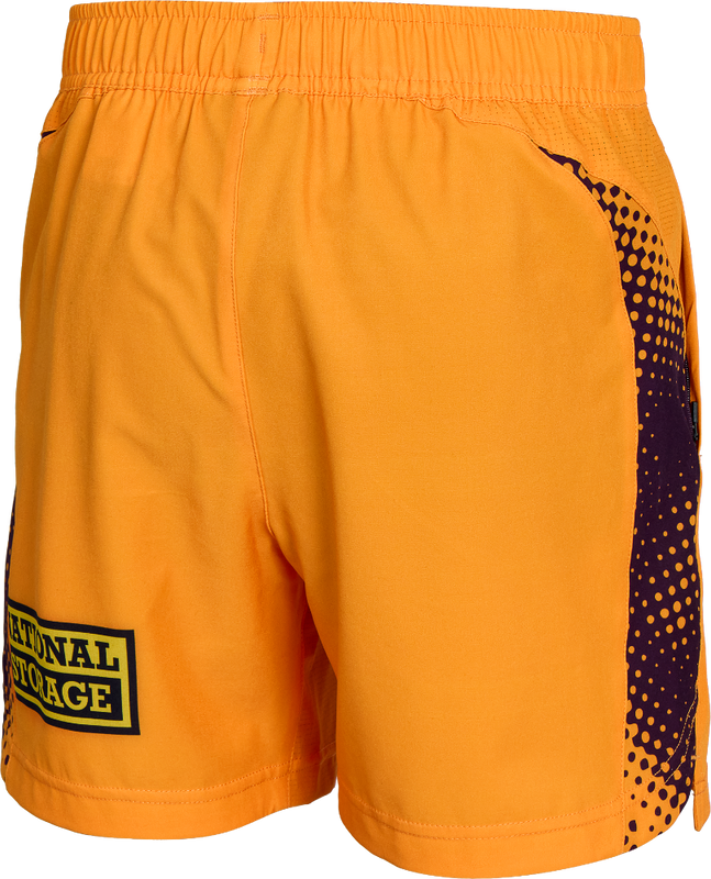 Brisbane Broncos 2026 Kids Players Training Shorts - Gold
