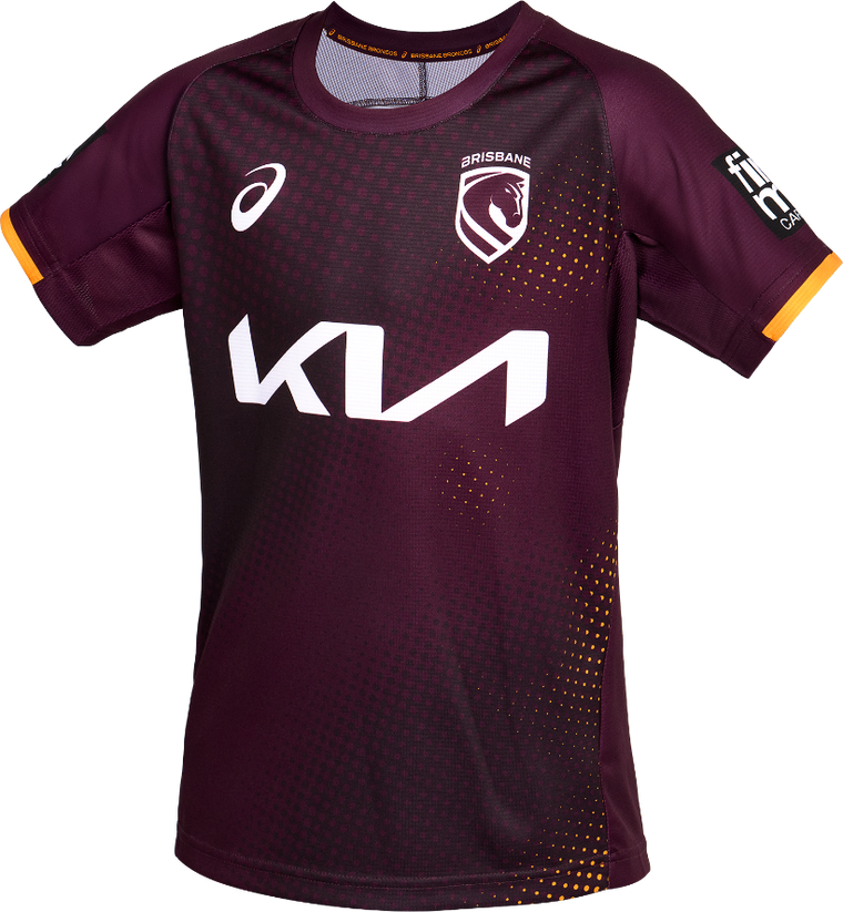 Brisbane Broncos 2026 Kids Training Shirt - Maroon