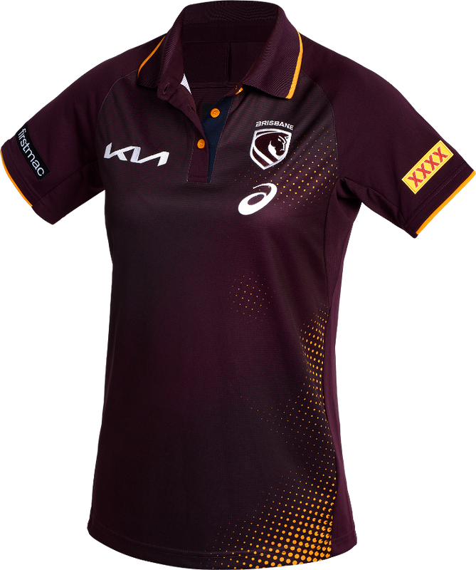 Brisbane Broncos 2026 Ladies Players Training Polo - Maroon