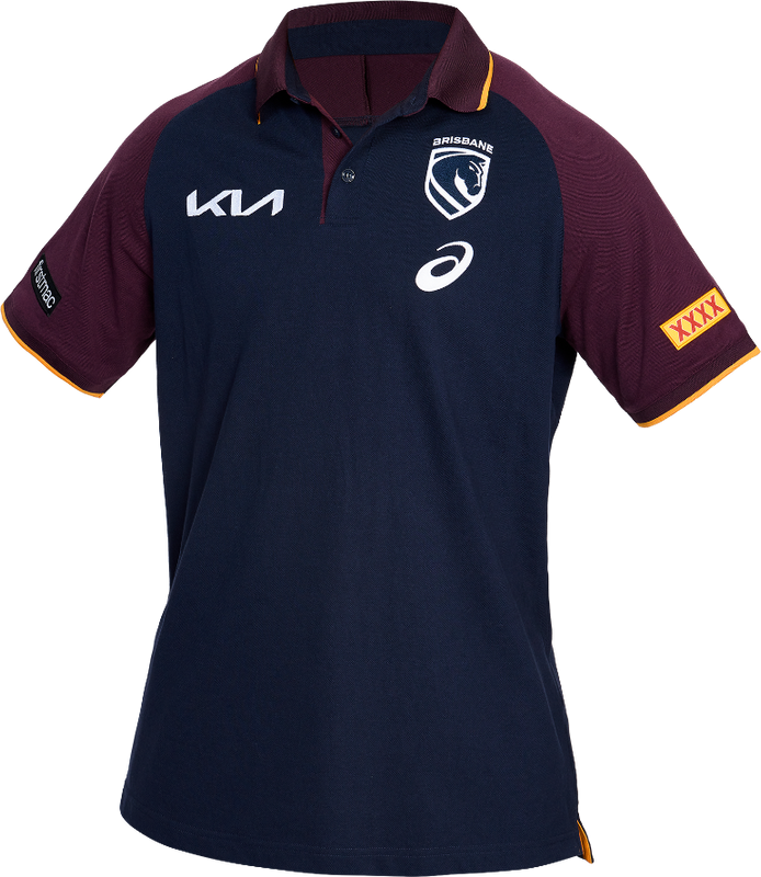 Brisbane Broncos 2026 Mens Players Team Polo - Midnight