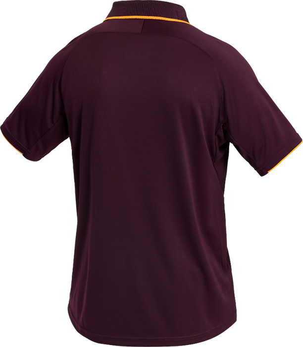 Brisbane Broncos 2026 Mens Players Training Polo - Maroon