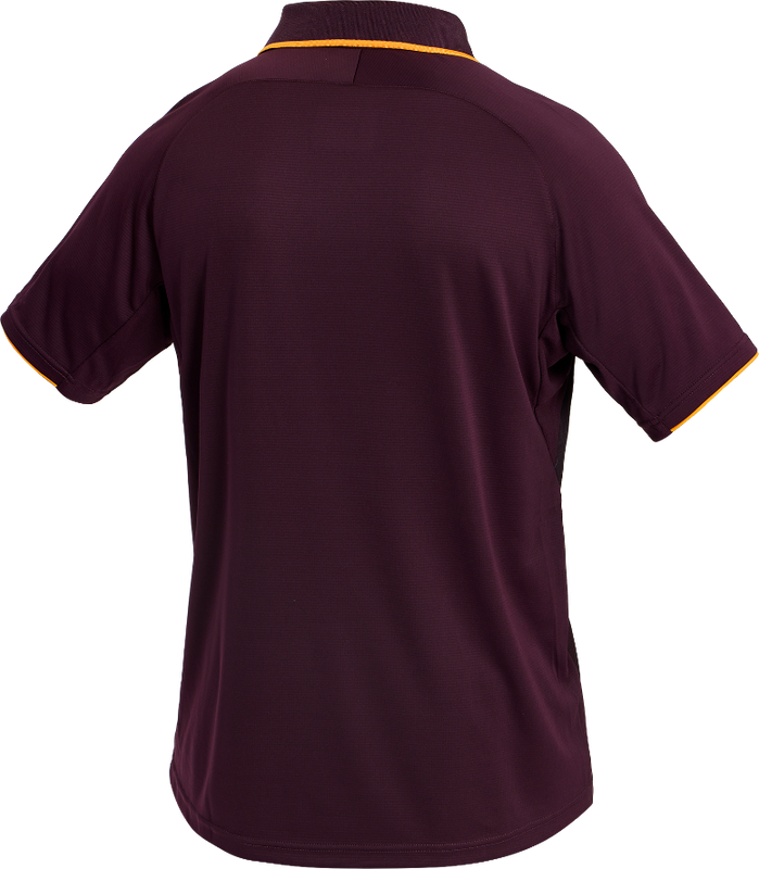 Brisbane Broncos 2026 Mens Players Training Polo - Maroon