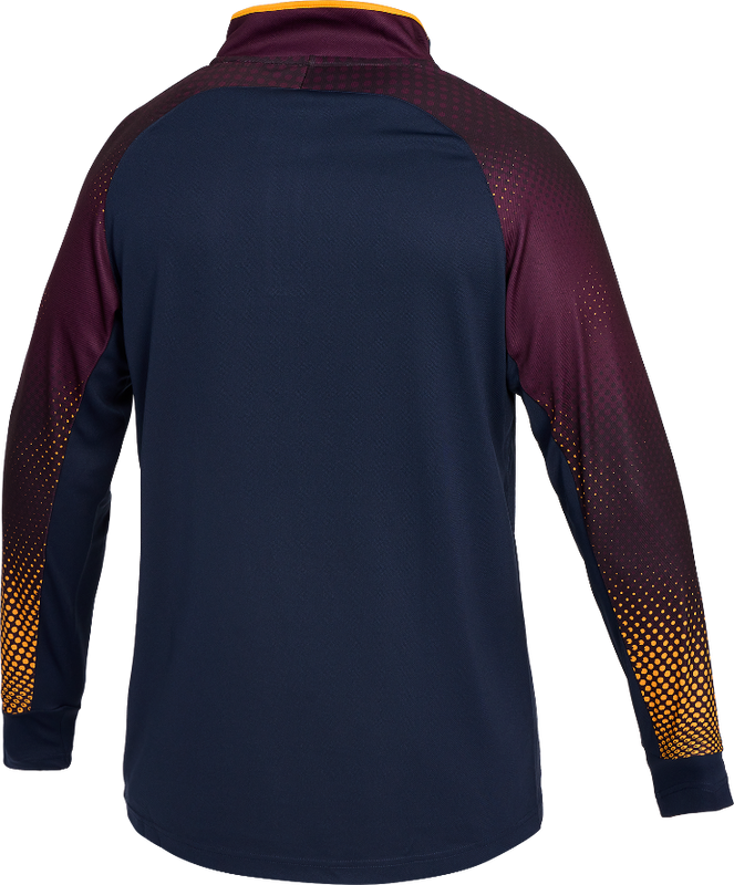 Brisbane Broncos 2026 Mens Players Warm Up Shirt - Long Sleeve
