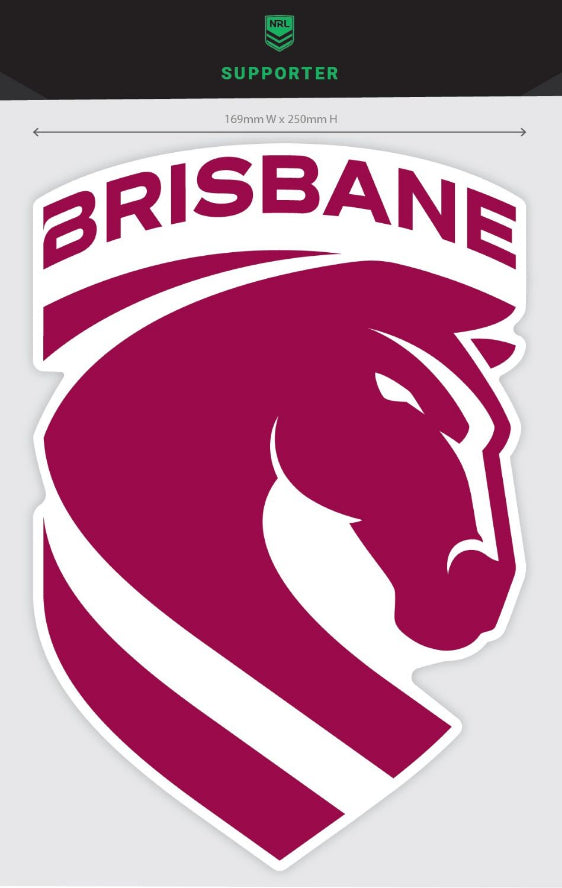 Brisbane Broncos Car Logo Sticker - Mega