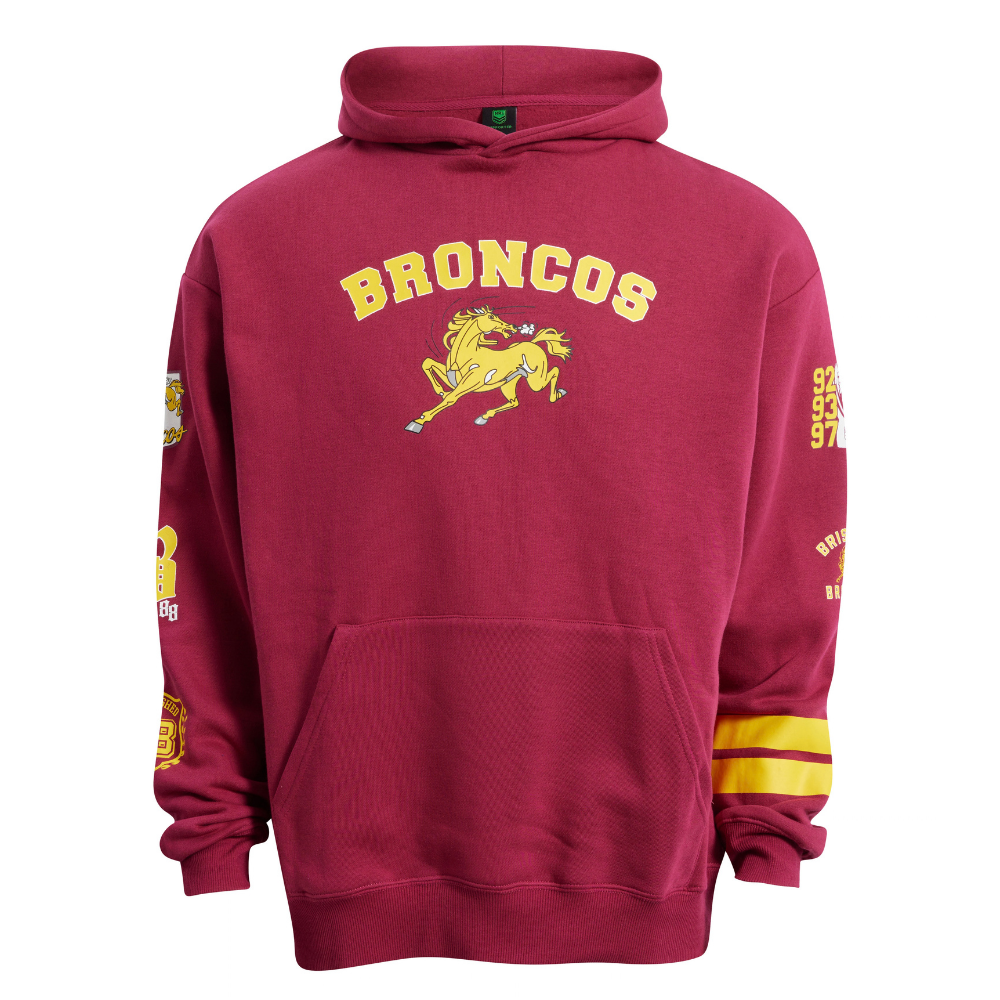 Brisbane Broncos Mens Supporter Hoodie