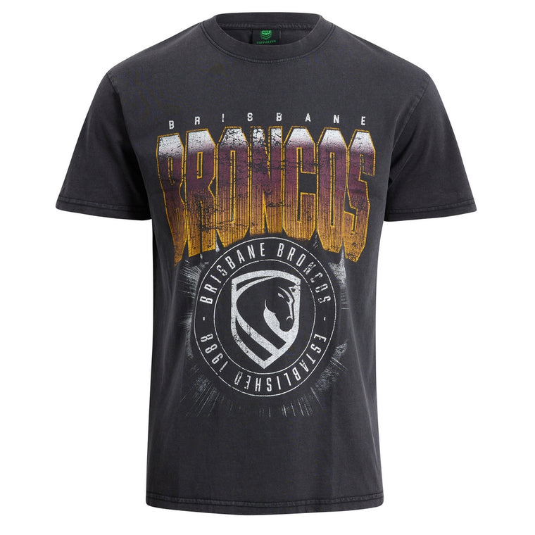 Brisbane Broncos Mens Supporter Shirt - Washed