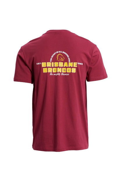 Brisbane Broncos Mens Supporter Shirt - Dual