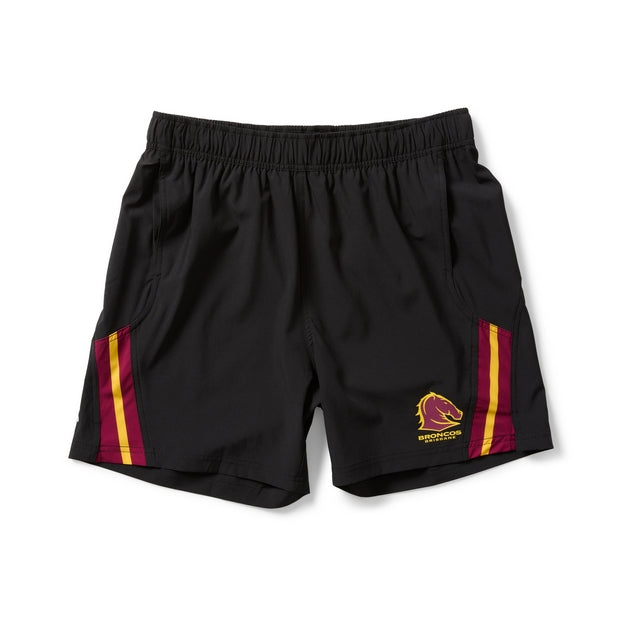 Black shorts with Brisbane Broncos logo