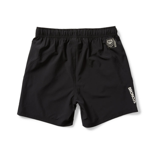 Black shorts with NRL logo