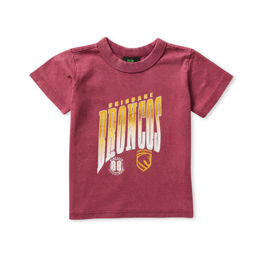 Brisbane Broncos Toddlers Supporter Shirt - Washed