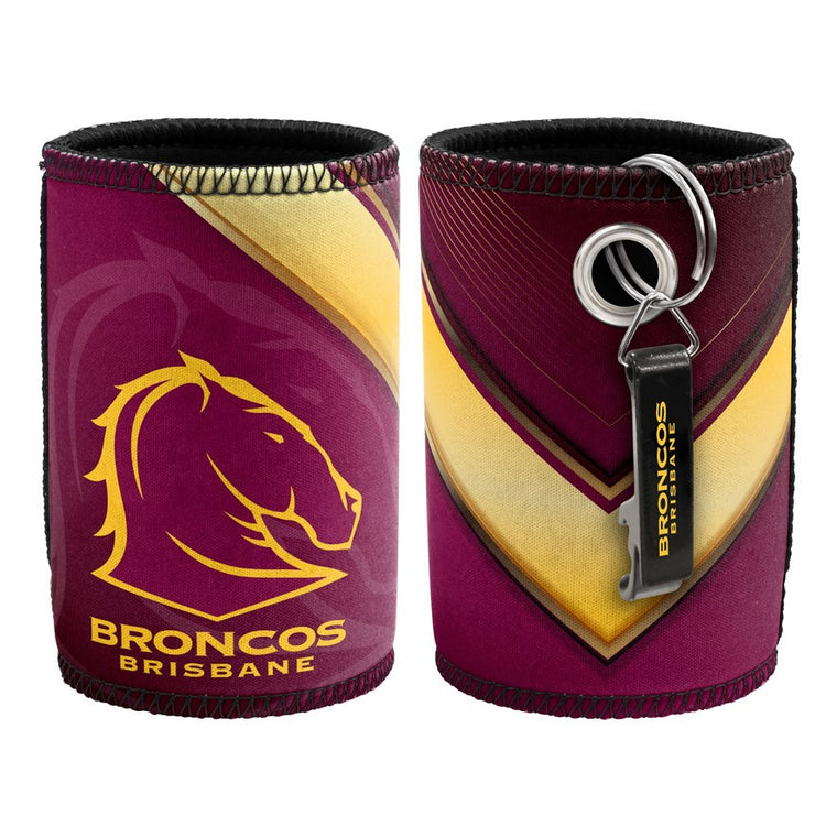 Brisbane Broncos Stubby Cooler with Bottle Opener