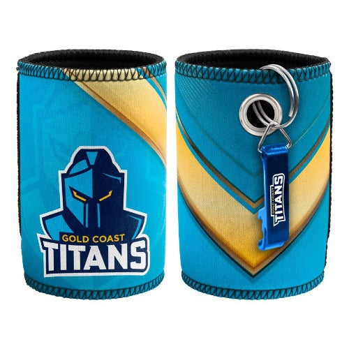 Gold Coast Titans Stubby Cooler with Bottle Opener