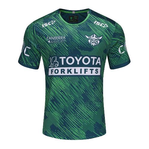 Canberra Raiders 2025 Mens Players Run Out Shirt Front