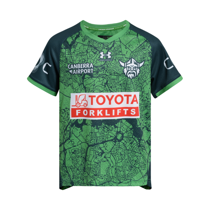 Canberra Raiders 2026 Kids Players Run Out Shirt