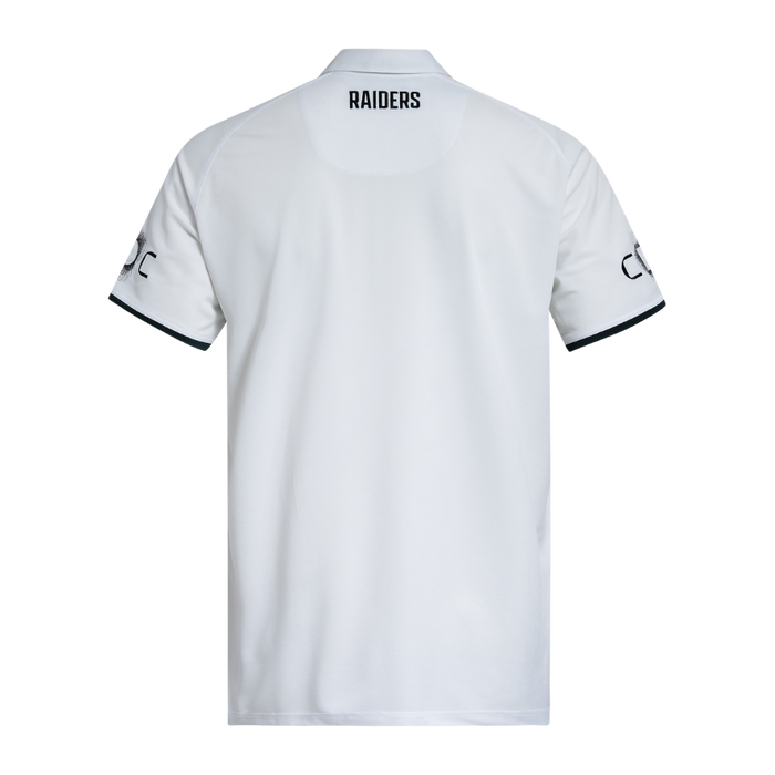 Canberra Raiders 2026 Mens Players Media Polo - White