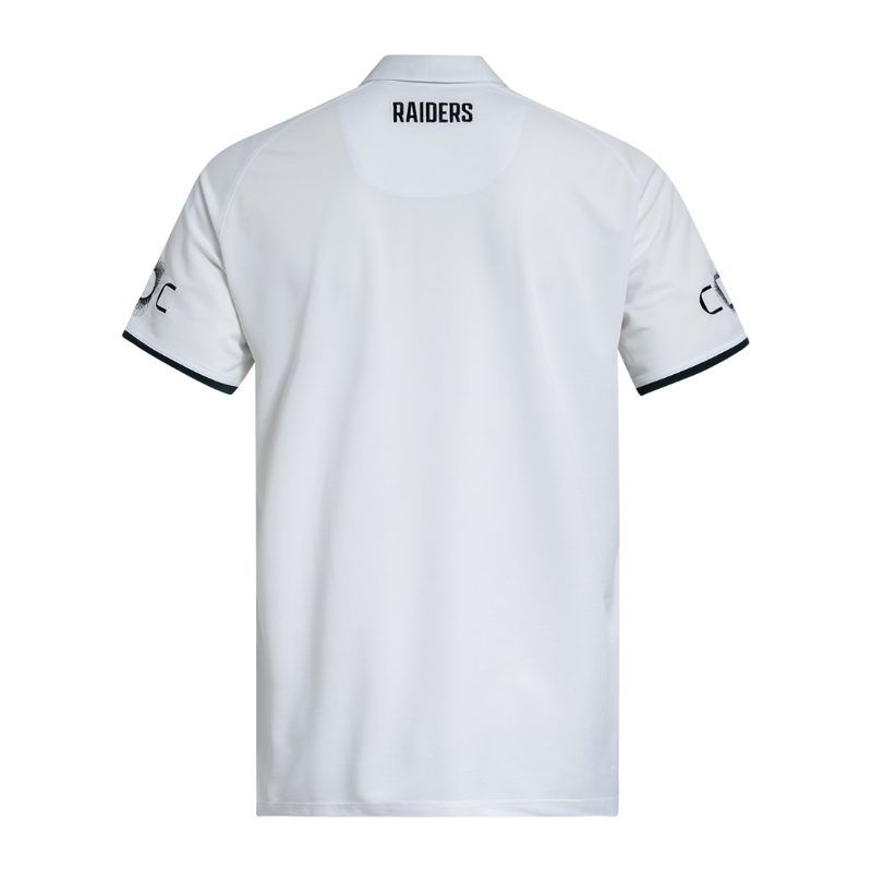 Canberra Raiders 2026 Mens Players Media Polo - White