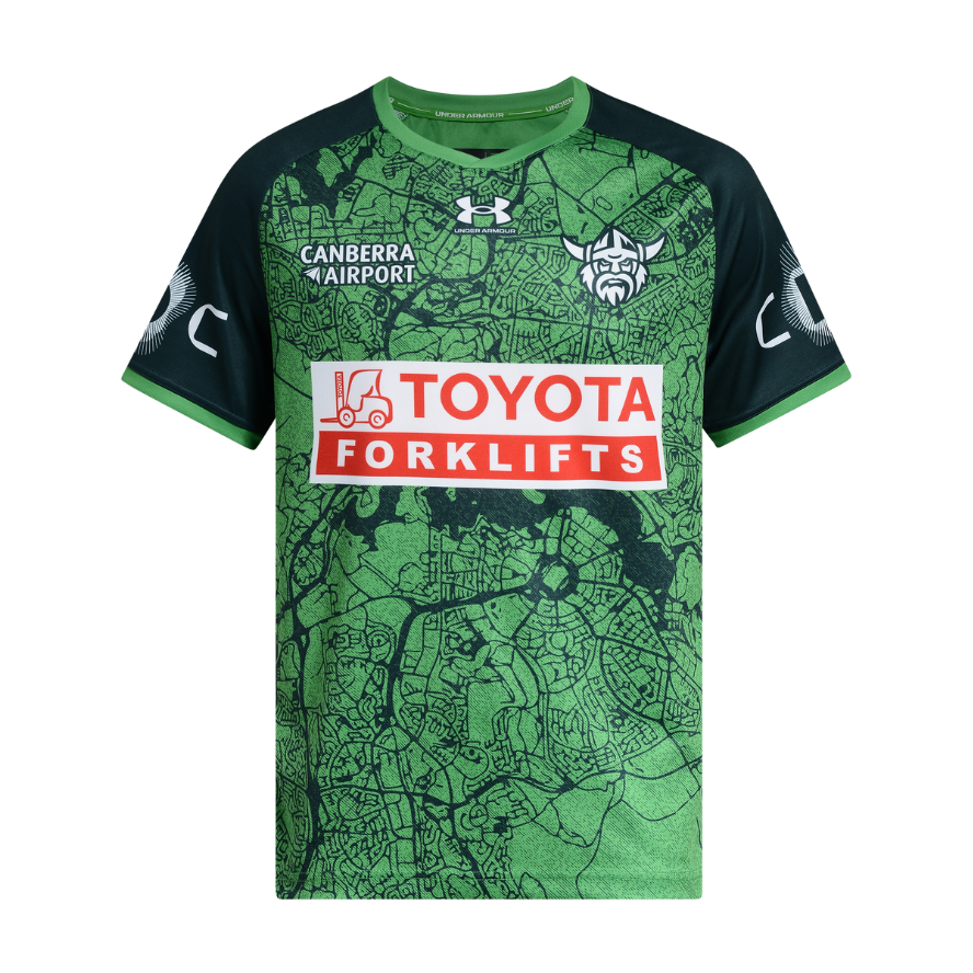 Canberra Raiders 2026 Mens Players Run Out Shirt