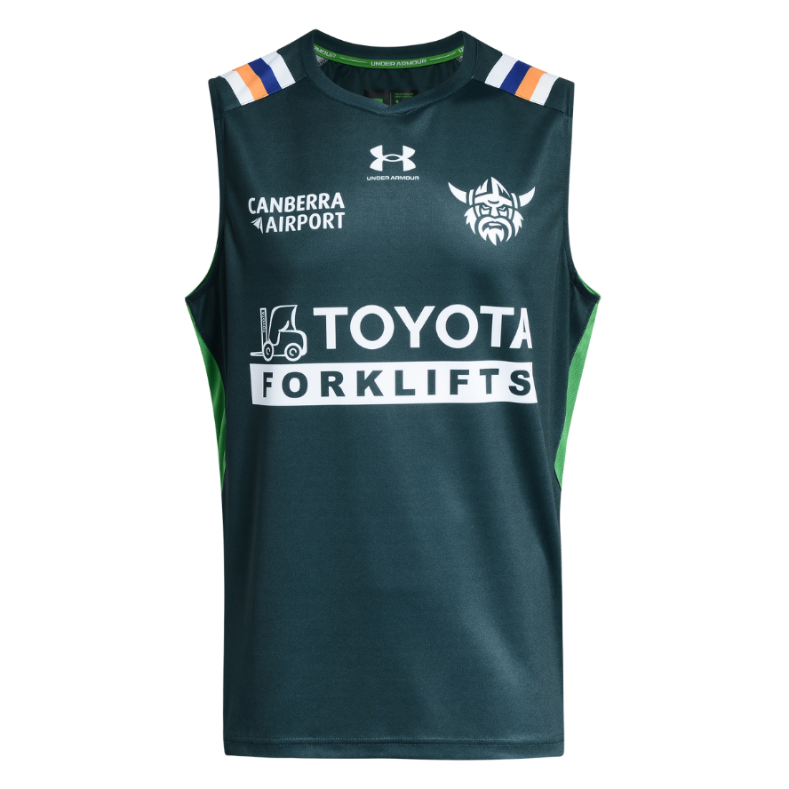 Canberra Raiders 2026 Mens Players Training Singlet