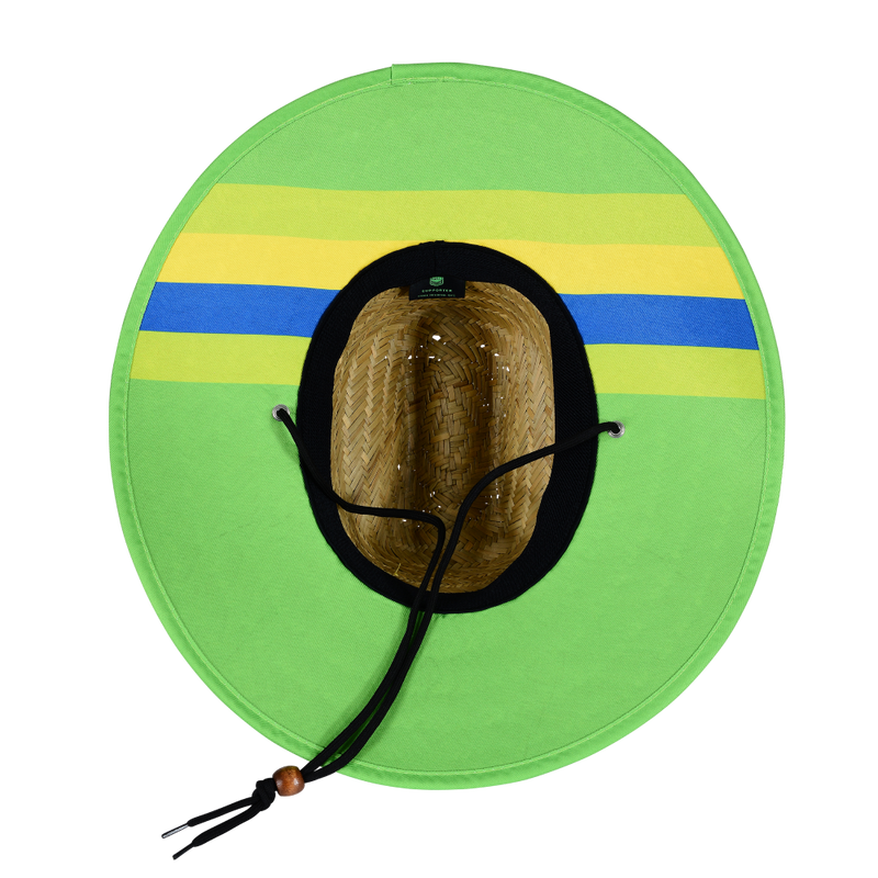 NRL Retro Straw Hat with jersey design on the underside