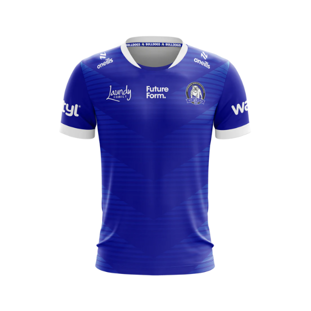 Canterbury Bulldogs 2025 Kids Players Warm Up Shirt