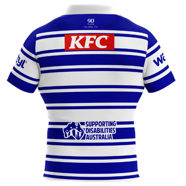 Canterbury Bulldogs 2025 Ladies 1935 Commemorative Jersey Back