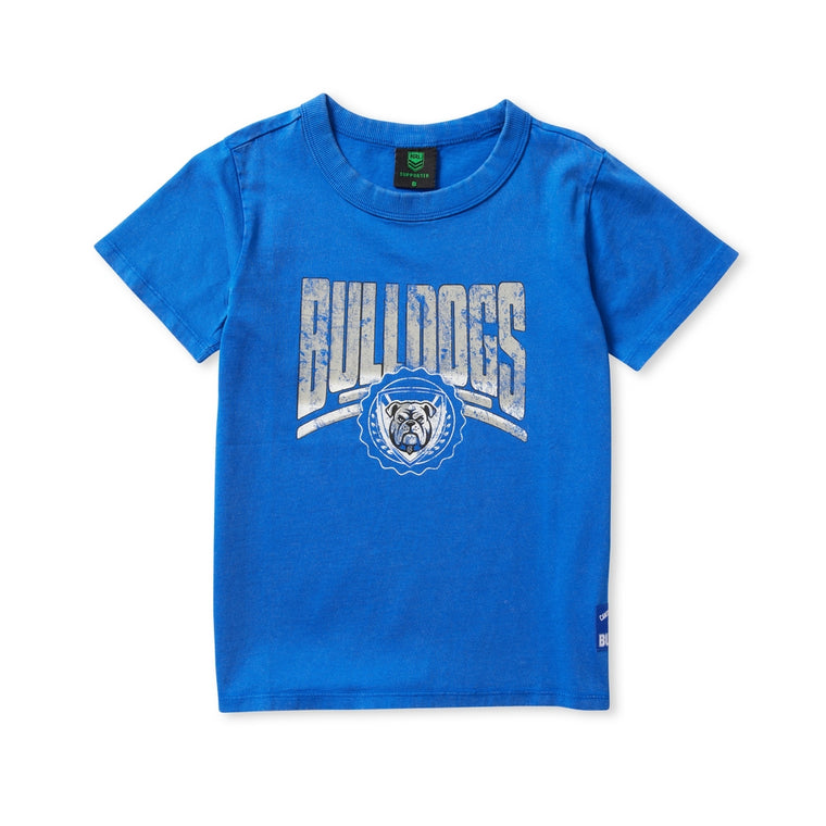 Canterbury Bulldogs Kids Supporter Shirt - Washed