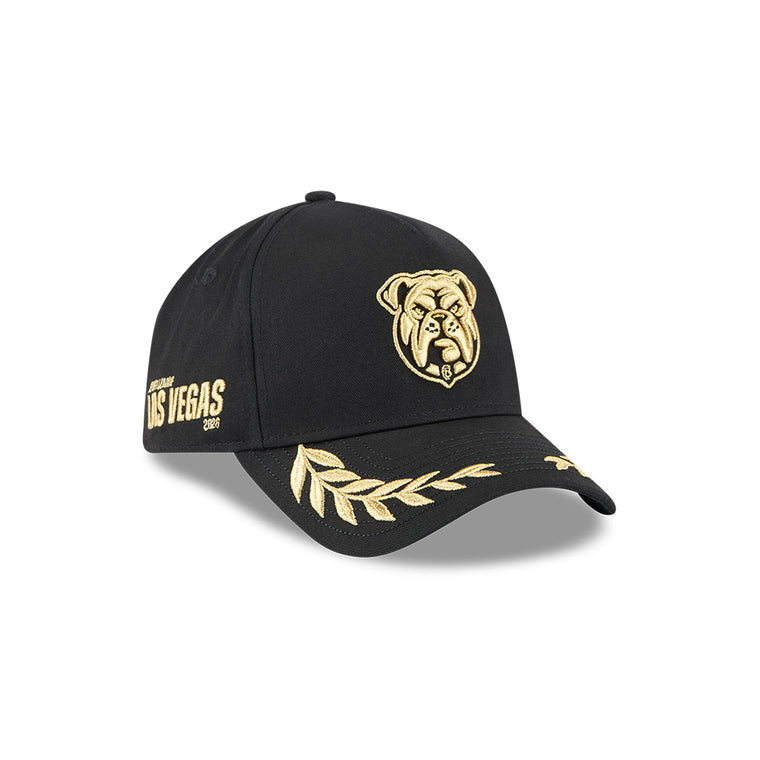 Canterbury Bulldogs Las Vegas 2026 9FORTY A-Frame Snapback - Gold