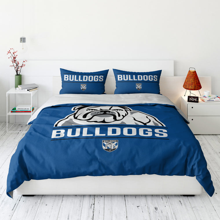 Canterbury Bulldogs Quilt Cover - Double