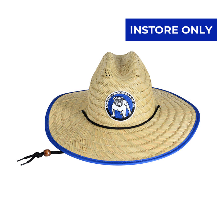 Canterbury Bulldogs NRL Straw Hat with Retro Logo