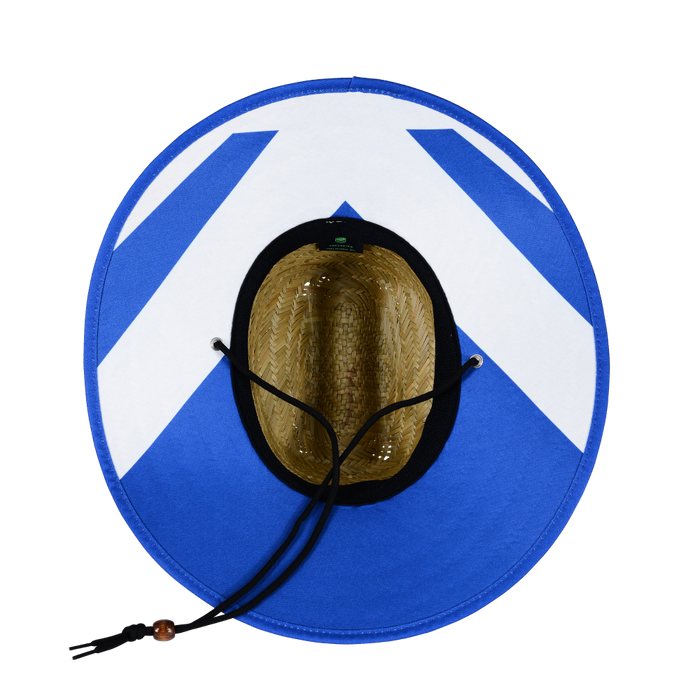 NRL Retro Straw Hat with jersey design on the underside