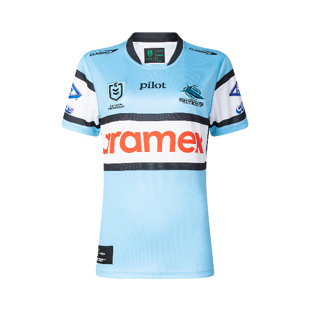 Cronulla Sharks 2025 Ladies Home Jersey Front