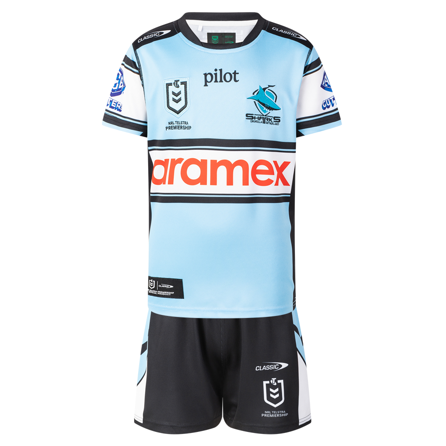 Cronulla Sharks 2026 Baby / Toddler Home Jersey Set