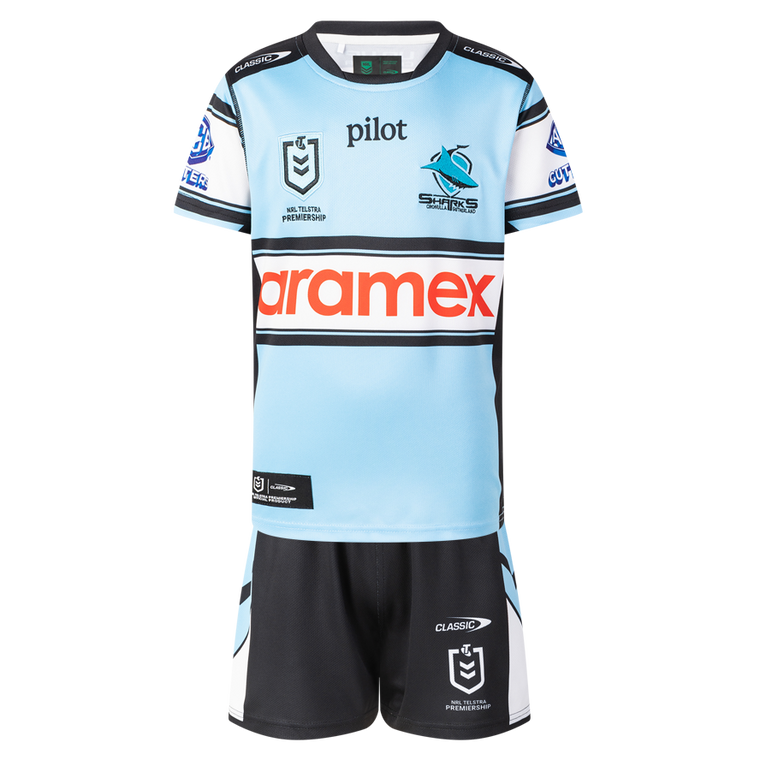 Cronulla Sharks 2026 Baby / Toddler Home Jersey Set