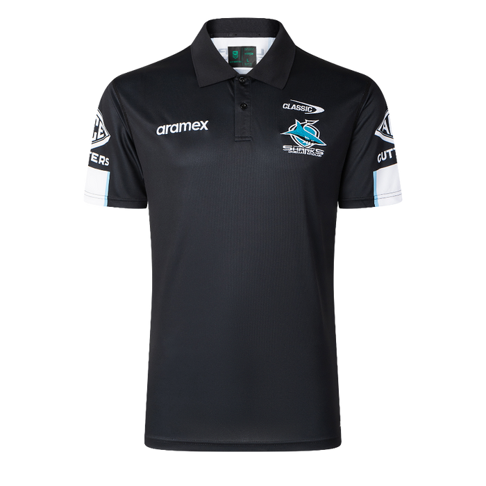 Cronulla Sharks 2026 Mens Players Media Polo