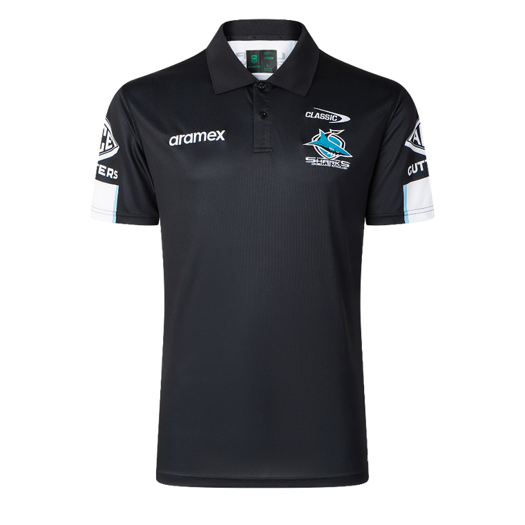 Cronulla Sharks 2026 Mens Players Media Polo