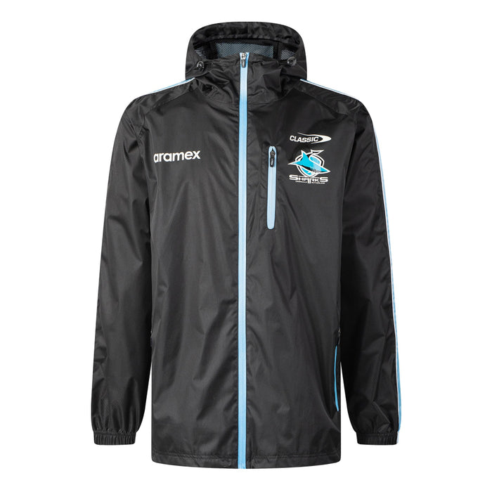 Cronulla Sharks 2026 Mens Players Wet Weather Jacket