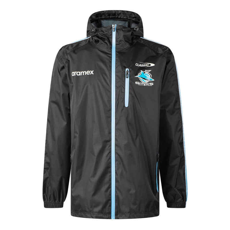 Cronulla Sharks 2026 Mens Players Wet Weather Jacket