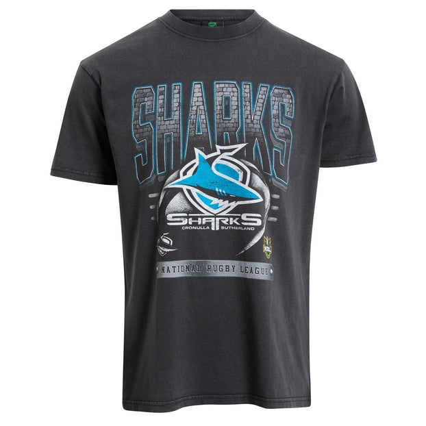 Cronulla Sharks Mens Supporter Shirt - Vintage
