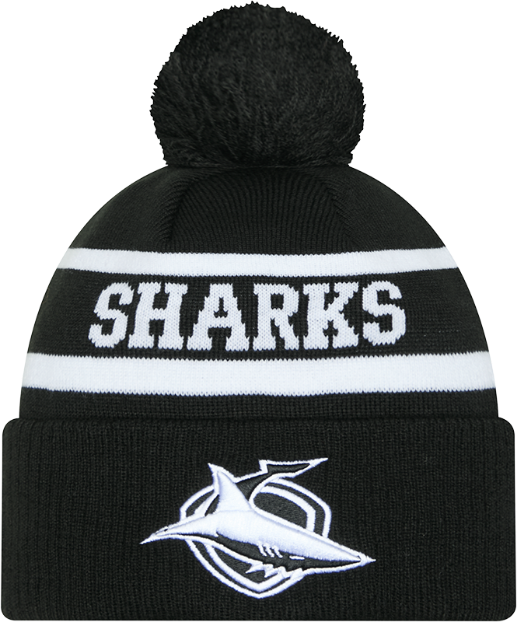 Cronulla Sharks New Era Beanie - Monochrome