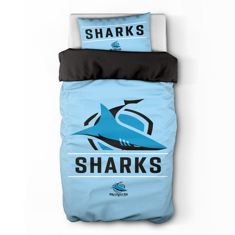 Cronulla Sharks Quilt Cover - Single