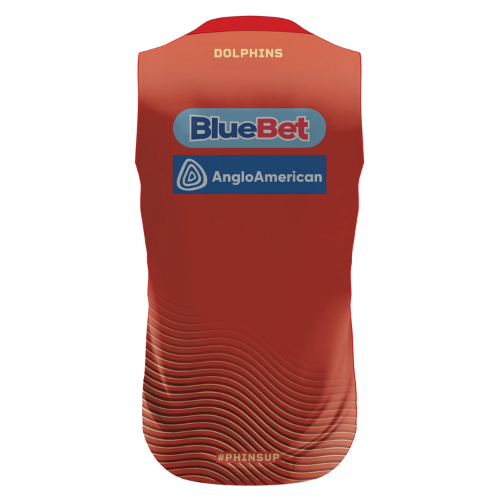 Dolphins 2024 Mens Players Training Singlet - Red