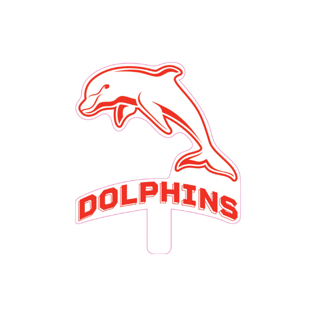 Dolphins NRL Logo Cutouts - SMALL